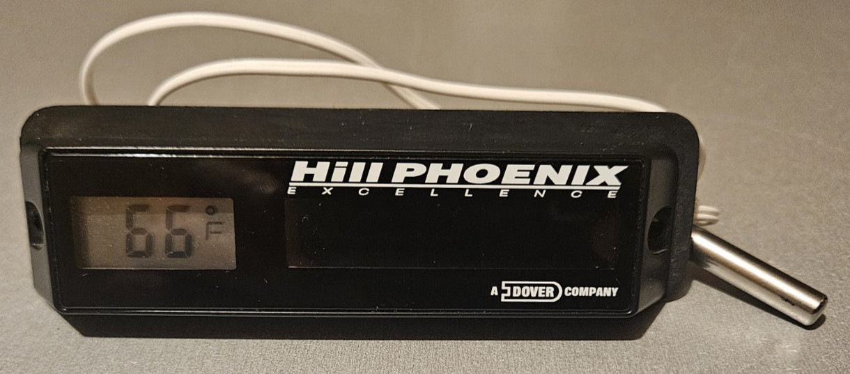 Hillphoenix Solar Powered LCD Temperature Gauge with Thermometer Probe P052266D