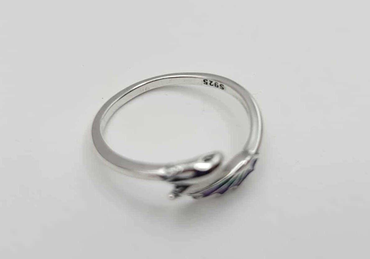 925 Sterling Silver Adjustable Size Dragon Ring