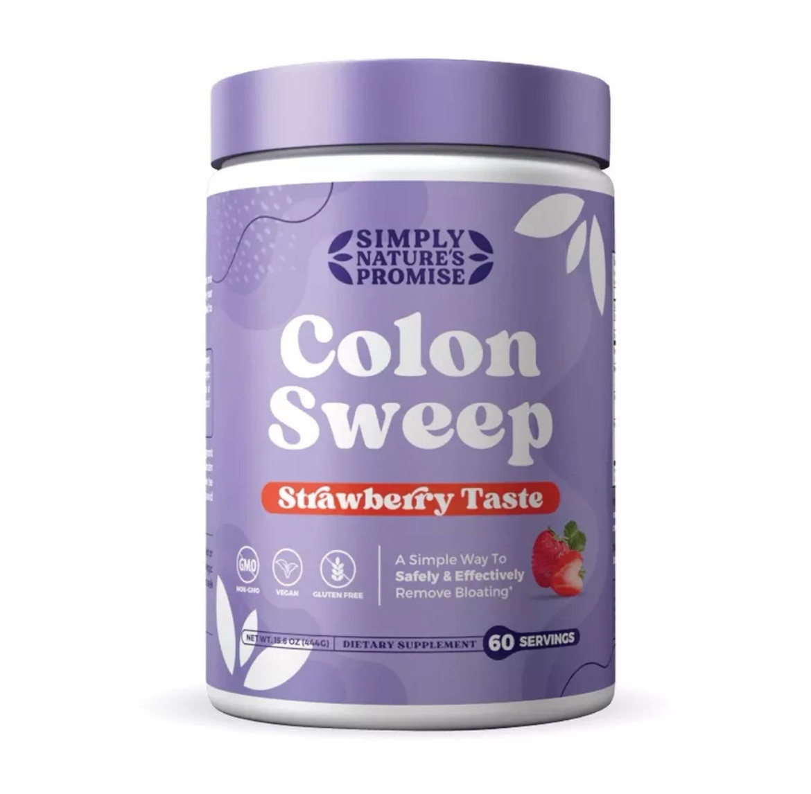 Simply Nature’s Promise - Colon Sweep - 60 Servings 15.6 oz Strawberry Sealed