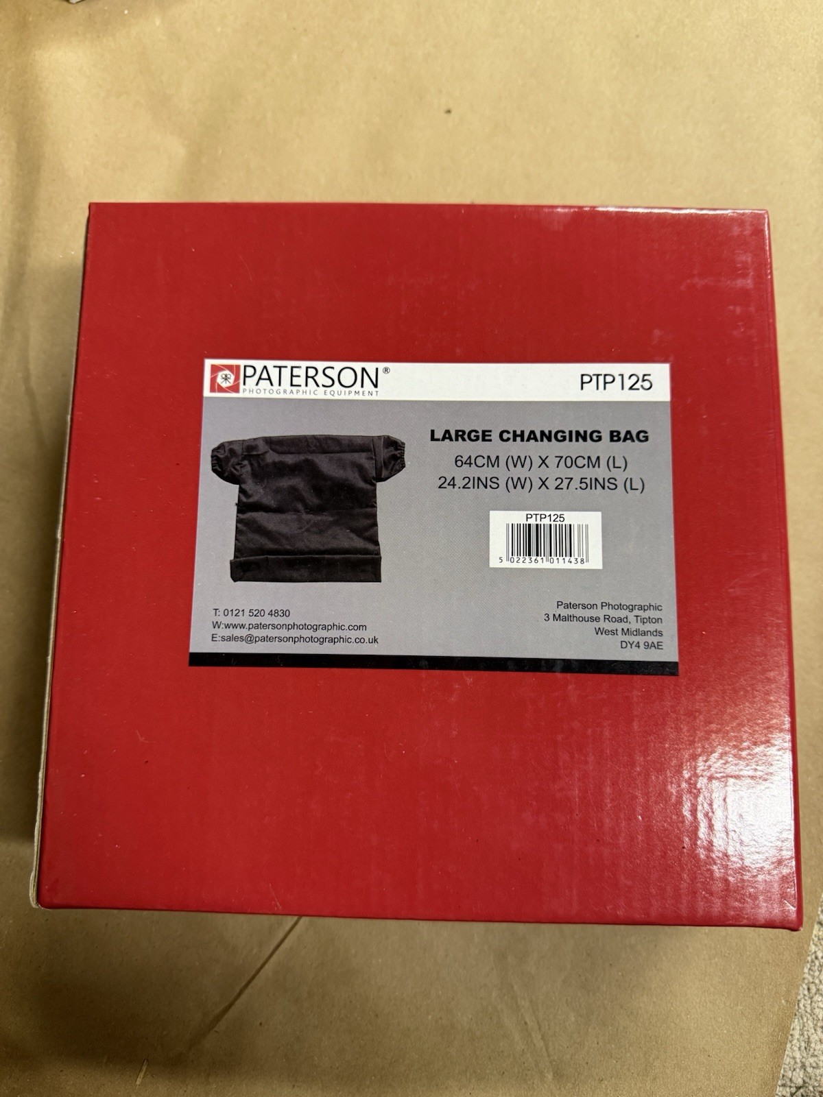 Paterson Changing Bag 24.2 x 27.5  darkroom film photography vintage kodak