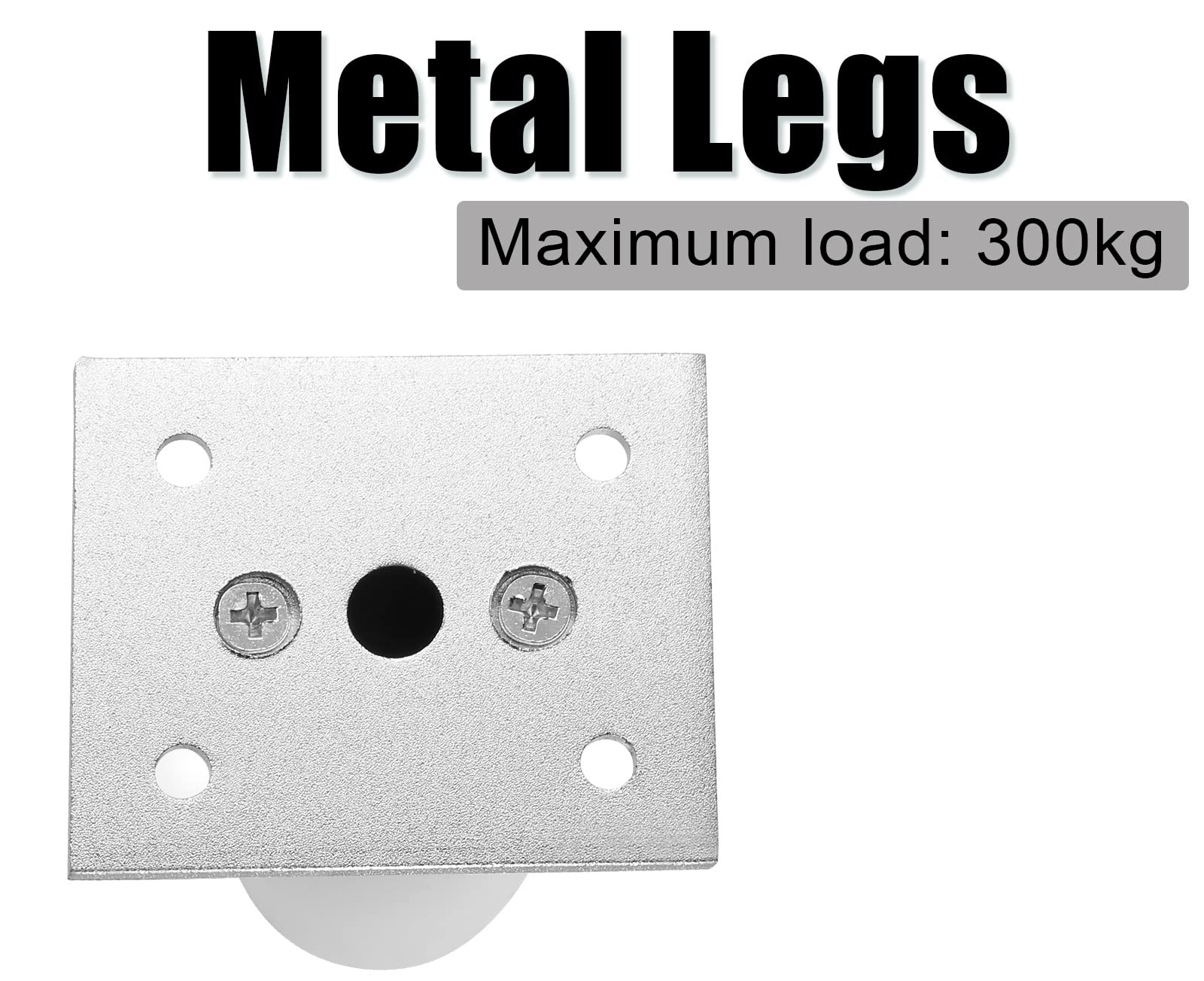 Set of 4 Furniture Legs 6 Inch, Adjustable Aluminum Alloy Cabinet Legs, Metal...