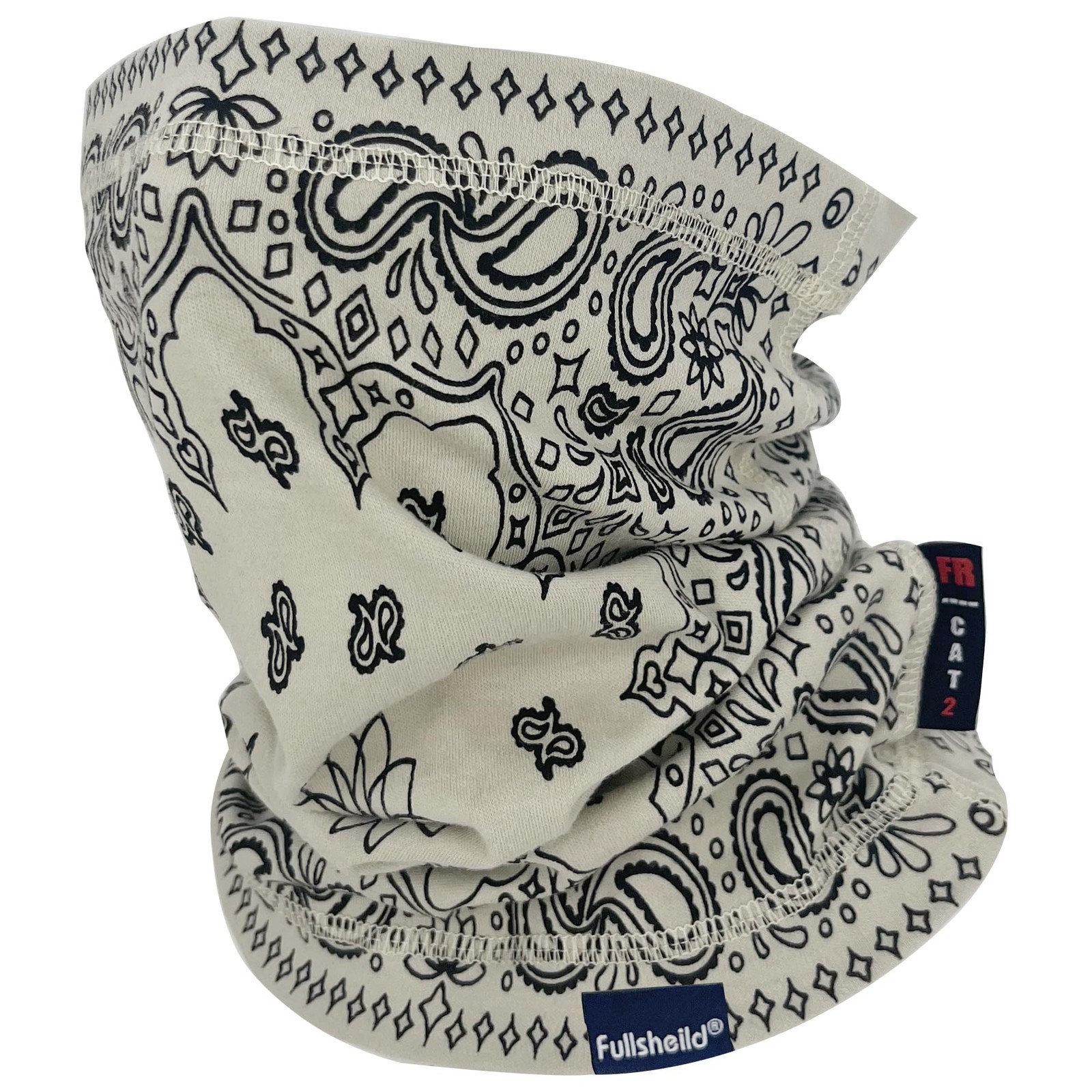 Fullsheild FR Flame Resistant Face Mask Full Cover Neck One Size, Paisley