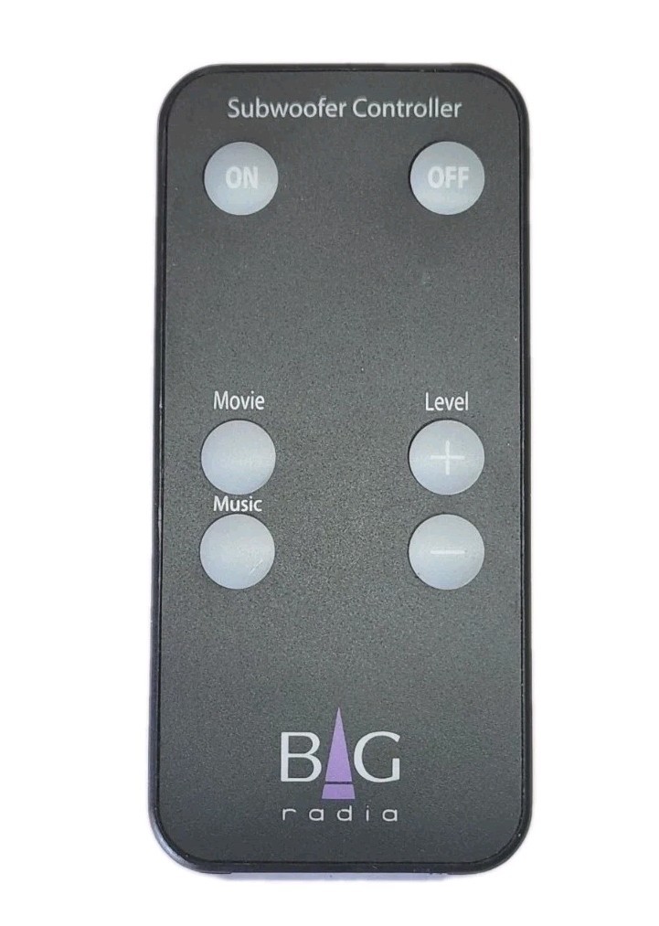 BG Radia Subwoofer Controller Remote - On/Off, Level, Mode Options