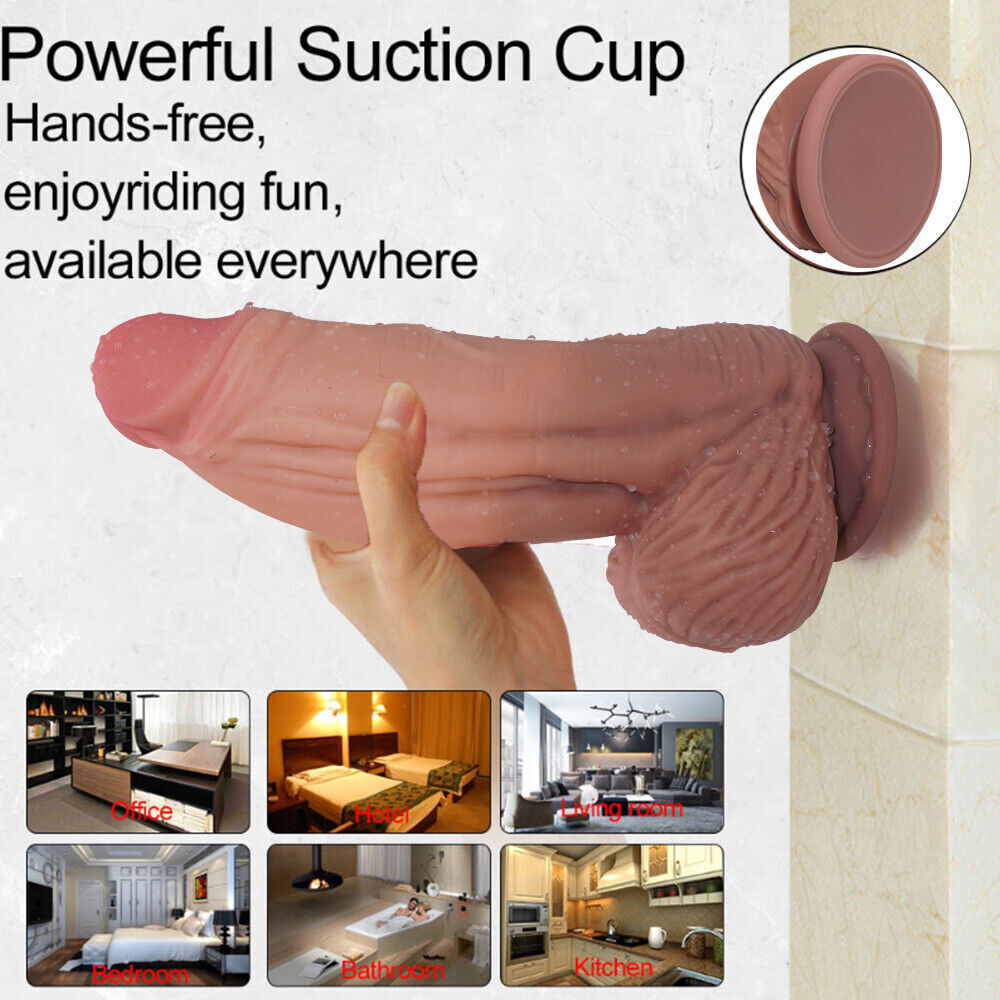 Dildo9Inch Realistic Lifelike Big Real Dong Suction Cup Waterproof Women Toy