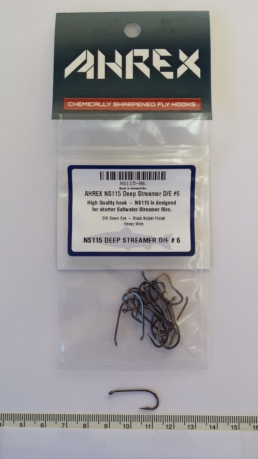 ANREX HOOK DEEP STREAMER NS115 size: 6   Fly Tying   Musky, Pike, Bass