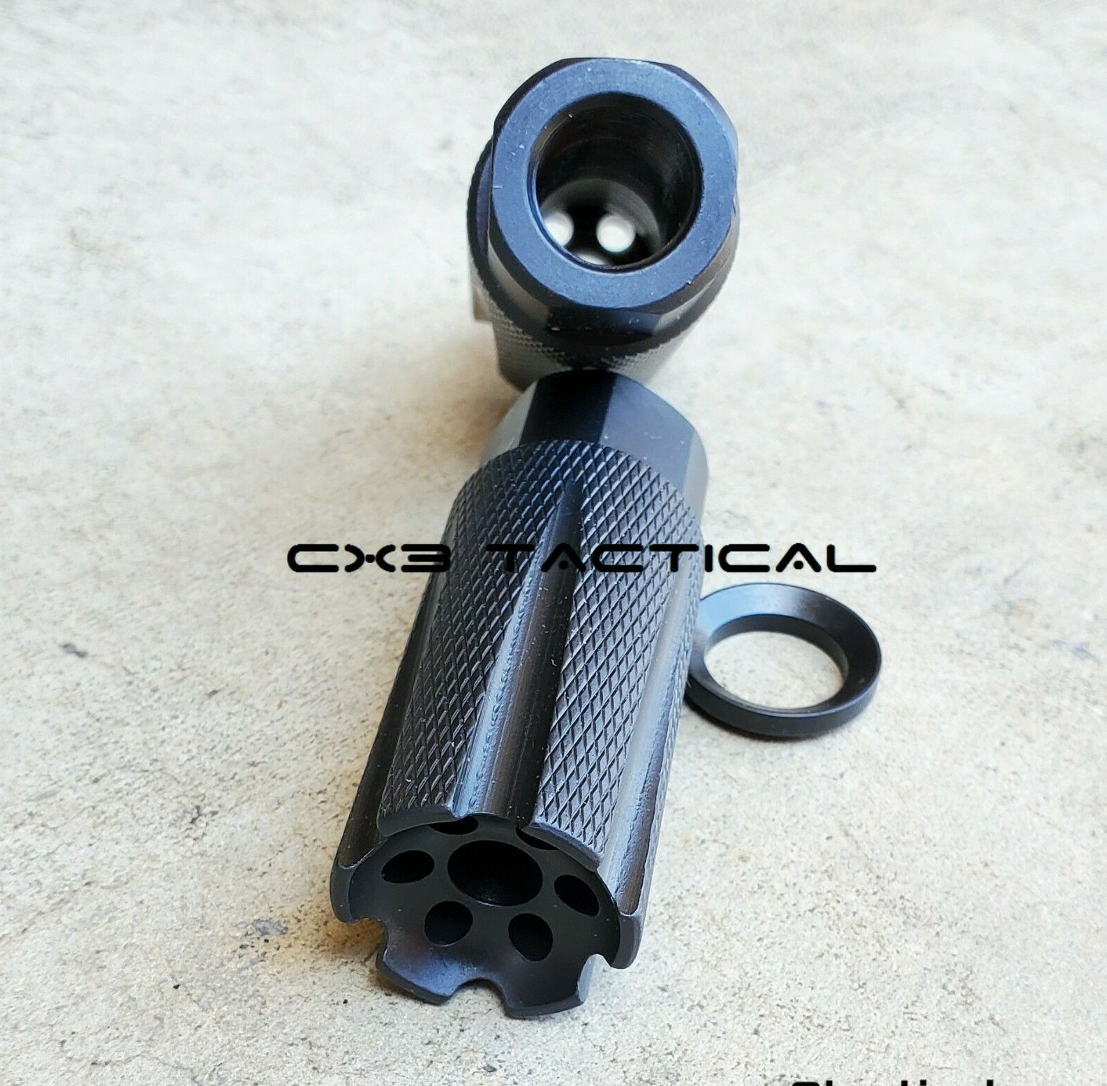 Ruger 10/22 Muzzle Brake .22LR 1/2-28 Linear Compensator Knurled Muzzle Brake