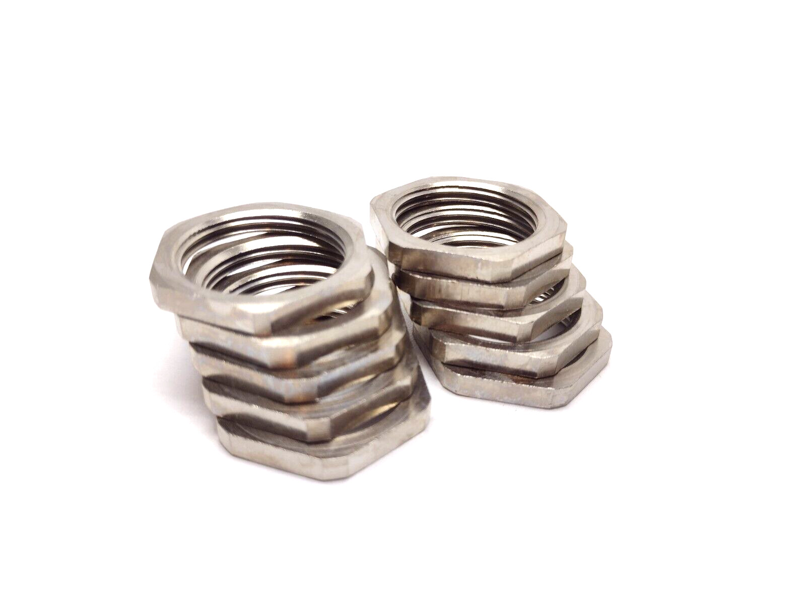 Bimed MBML-04 M25x1,5 Metric Nickel Plated Brass Industrial Lock Nut, LOT OF 10