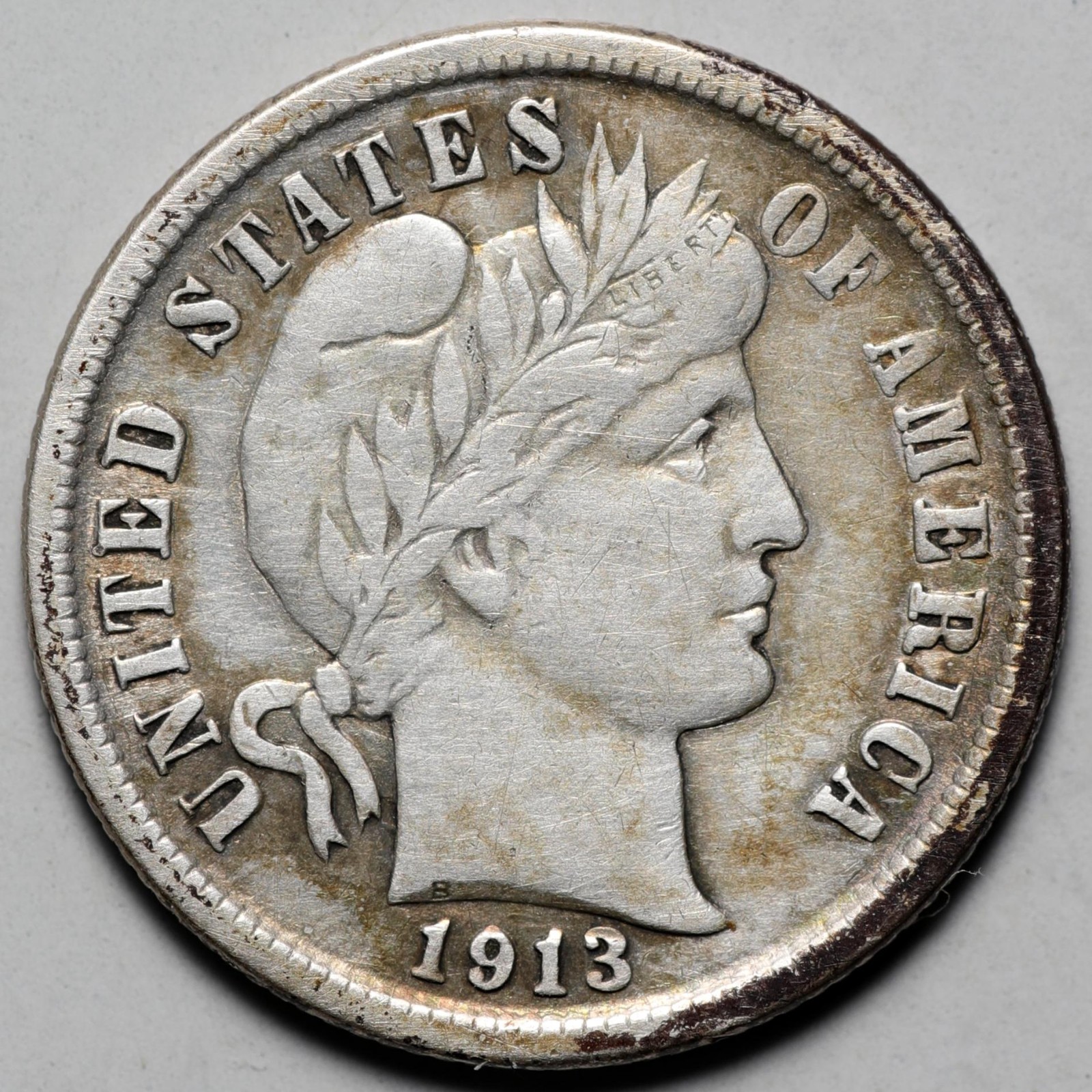 1913 Barber Dime