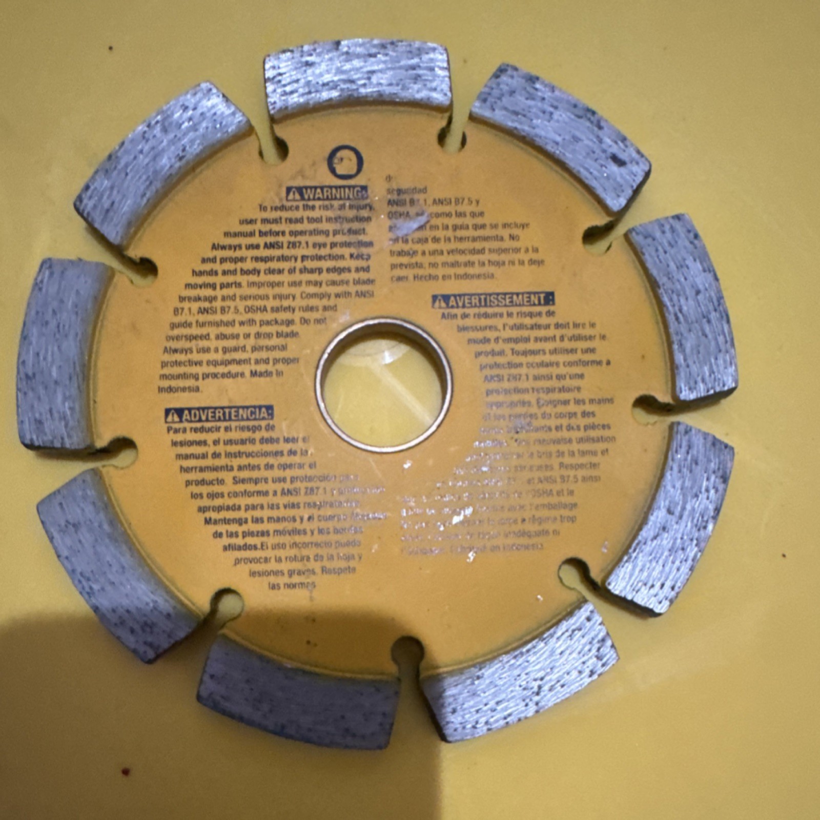 DEWALT XP Extended Performance Diamond Saw Blade 4.5 in for Mortar & Masonry
