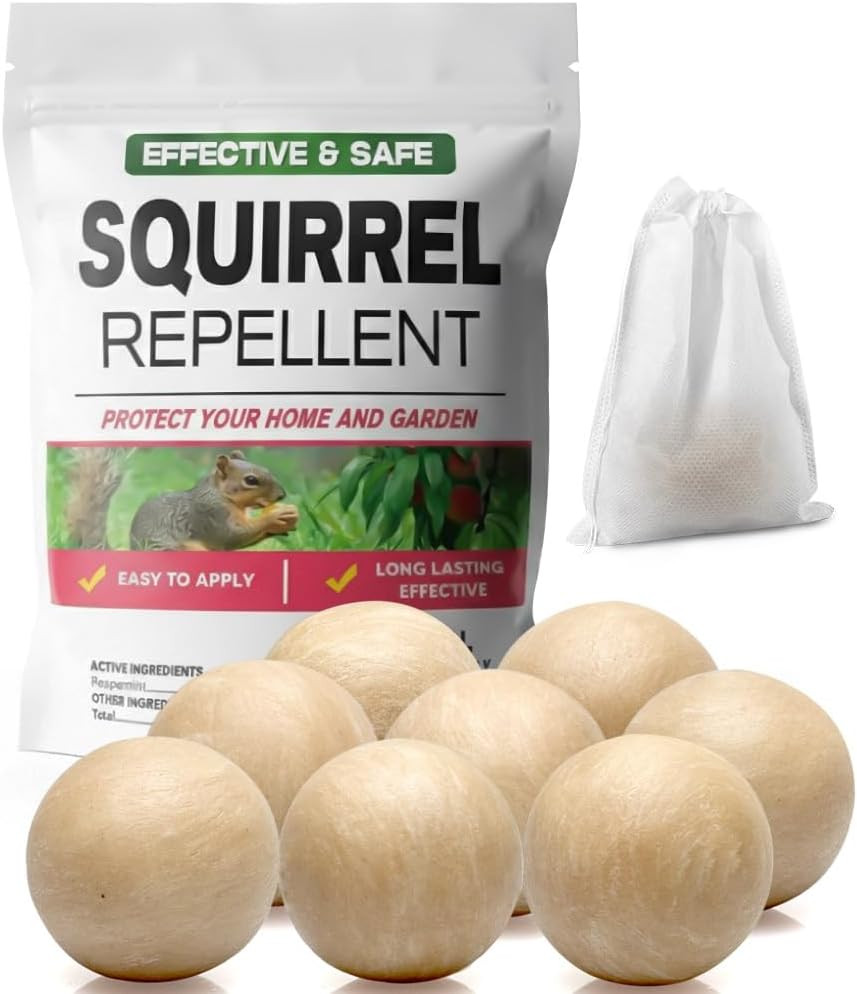 Squirrel Repellent for Yard & Garden, Peppermint Chipmunk Repellent, Squirrel De