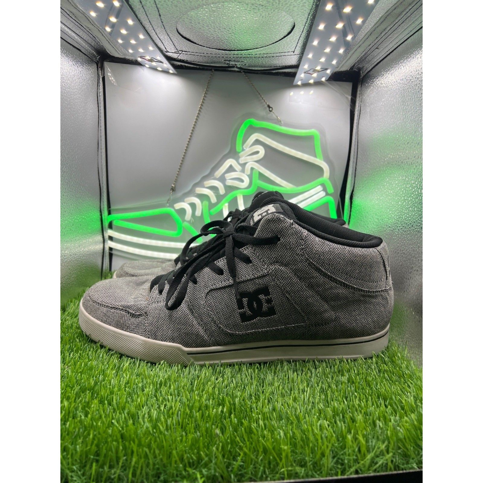 DC Patrol High Top WC TX SE ADYS400046 Mens Gray Canvas Skate Sneakers Size 14