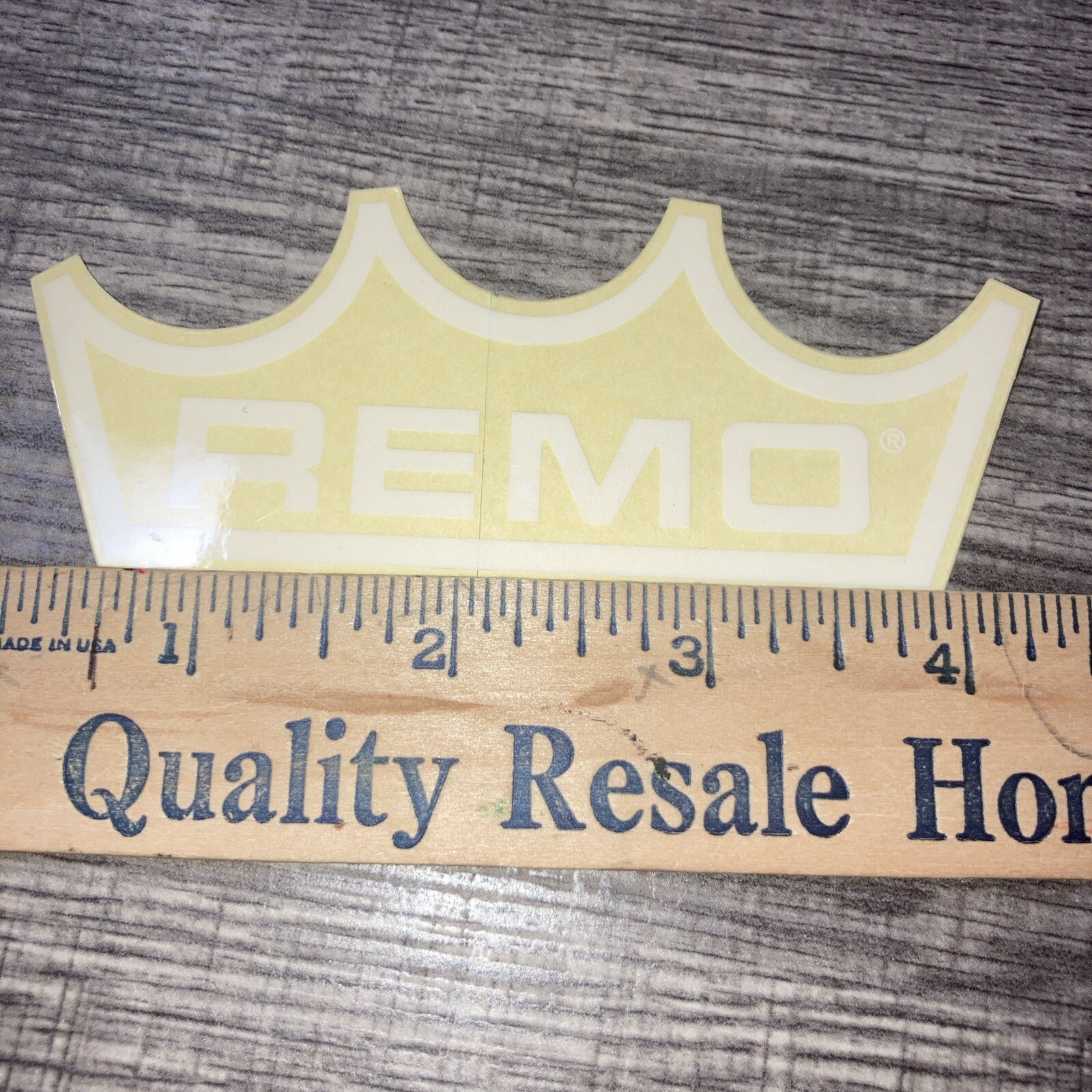 New REMO  Drum Percussion Logo Decal Sticker   stick on white