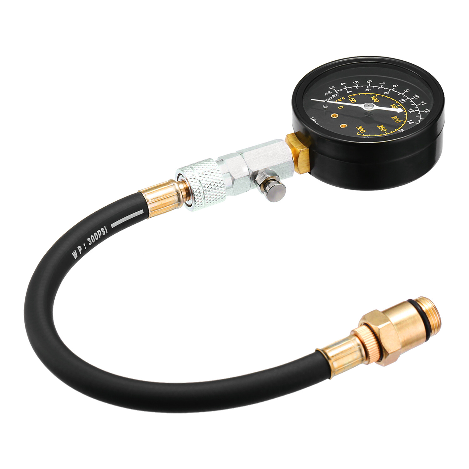 ENGINE COMPRESSION TESTER TESTING GAUGE GAGE CHECK TEST TOOL KIT