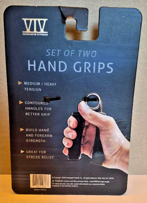 hand grips stress relief forward fitness medium - heavy tension new