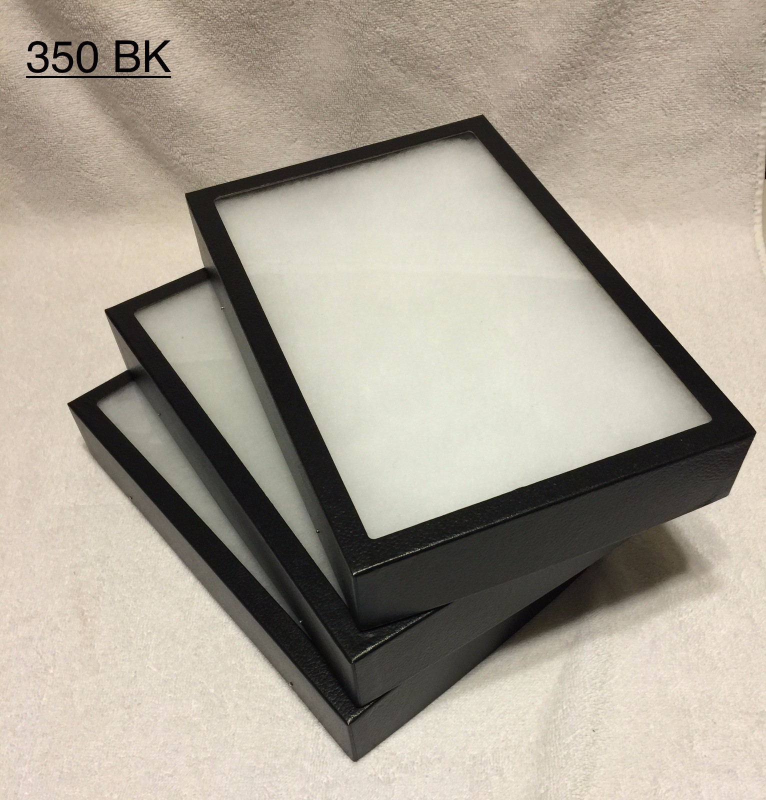 3-350 Riker Mount Display Case Shadow Box Frame Tray   12" X 8" X 2"