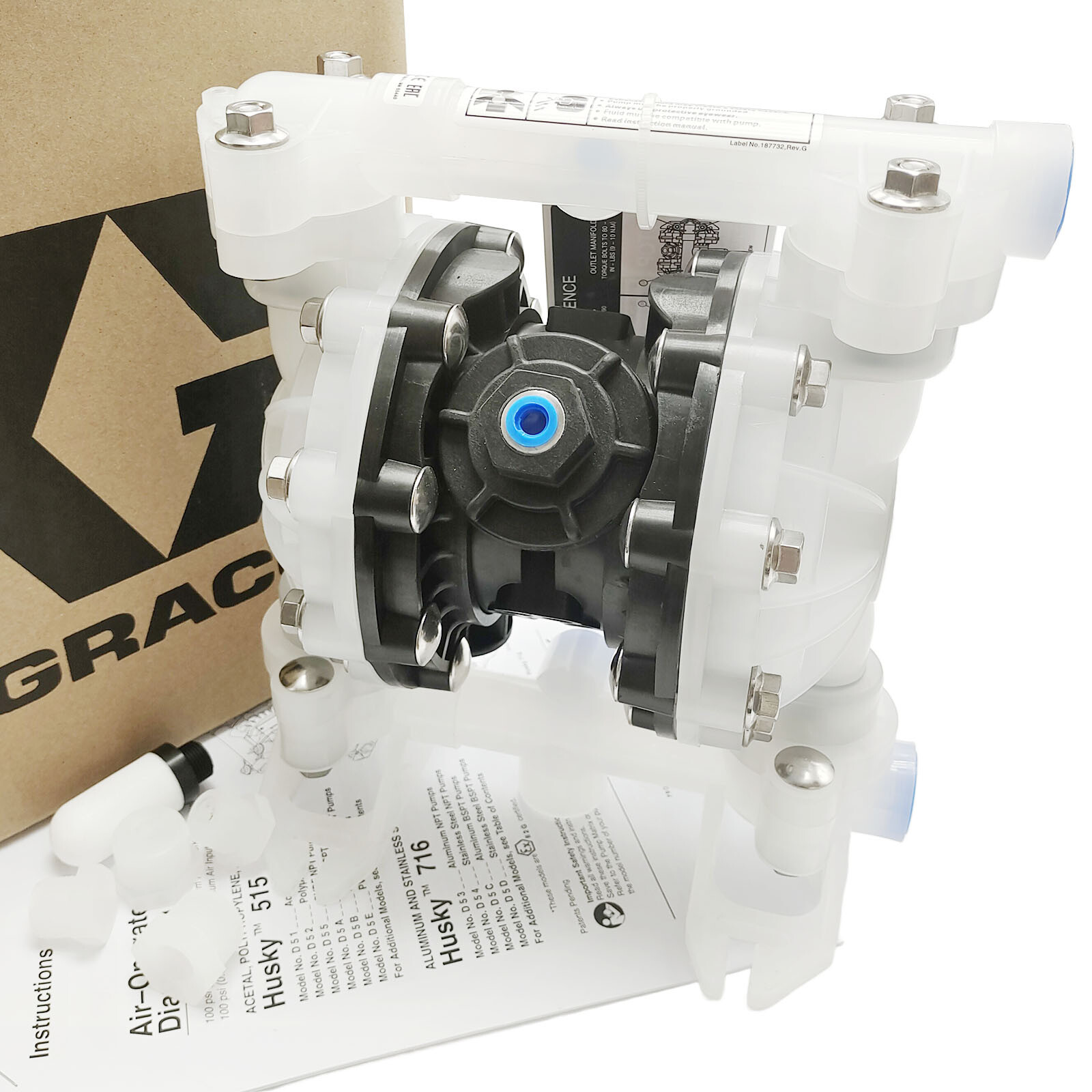 Graco Husky 515 Double Diaphragm 1/2" Pump - Part # D52966