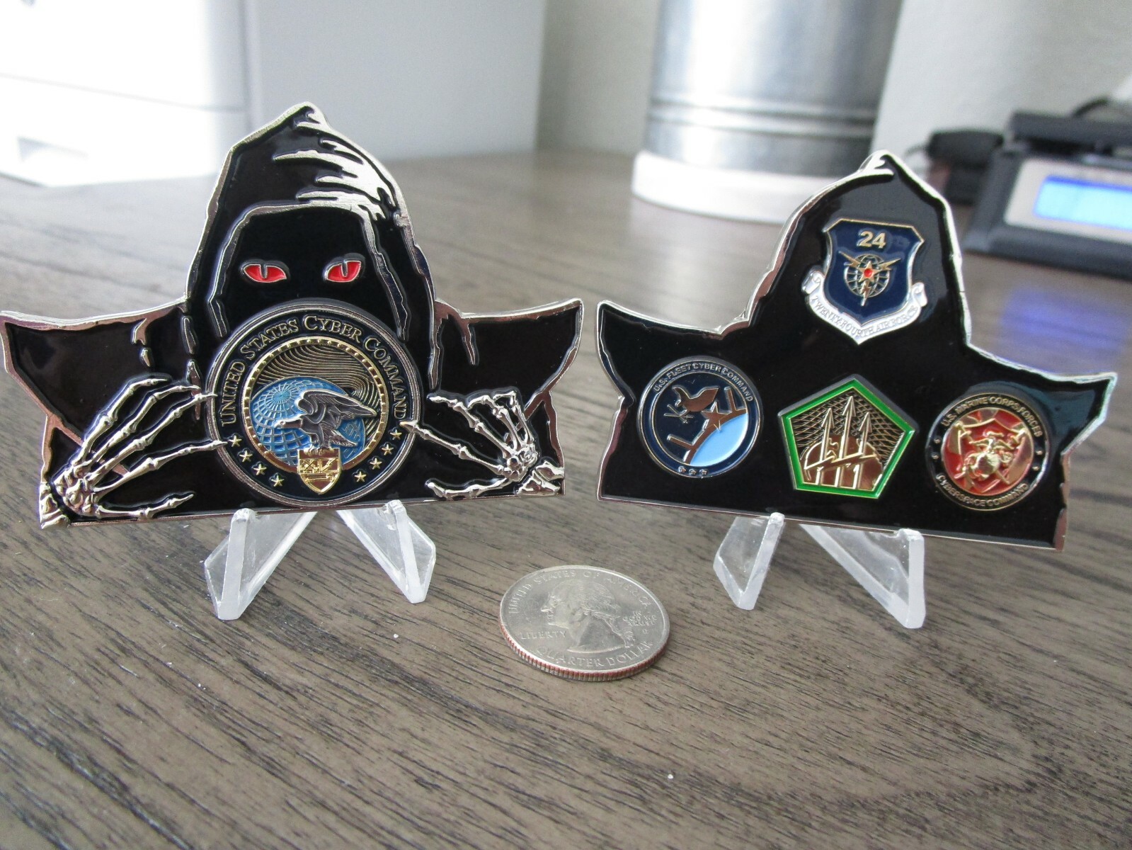 US Cyber Command CYBERCOM USN USAF Army NSA Reaper Challenge Coin