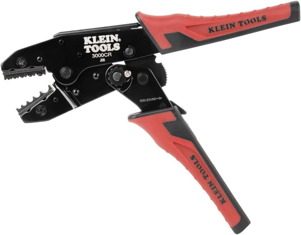 Ratcheting Crimper Klein Tools 3006CR for Non-Insulated Terminals, Crimping Tool