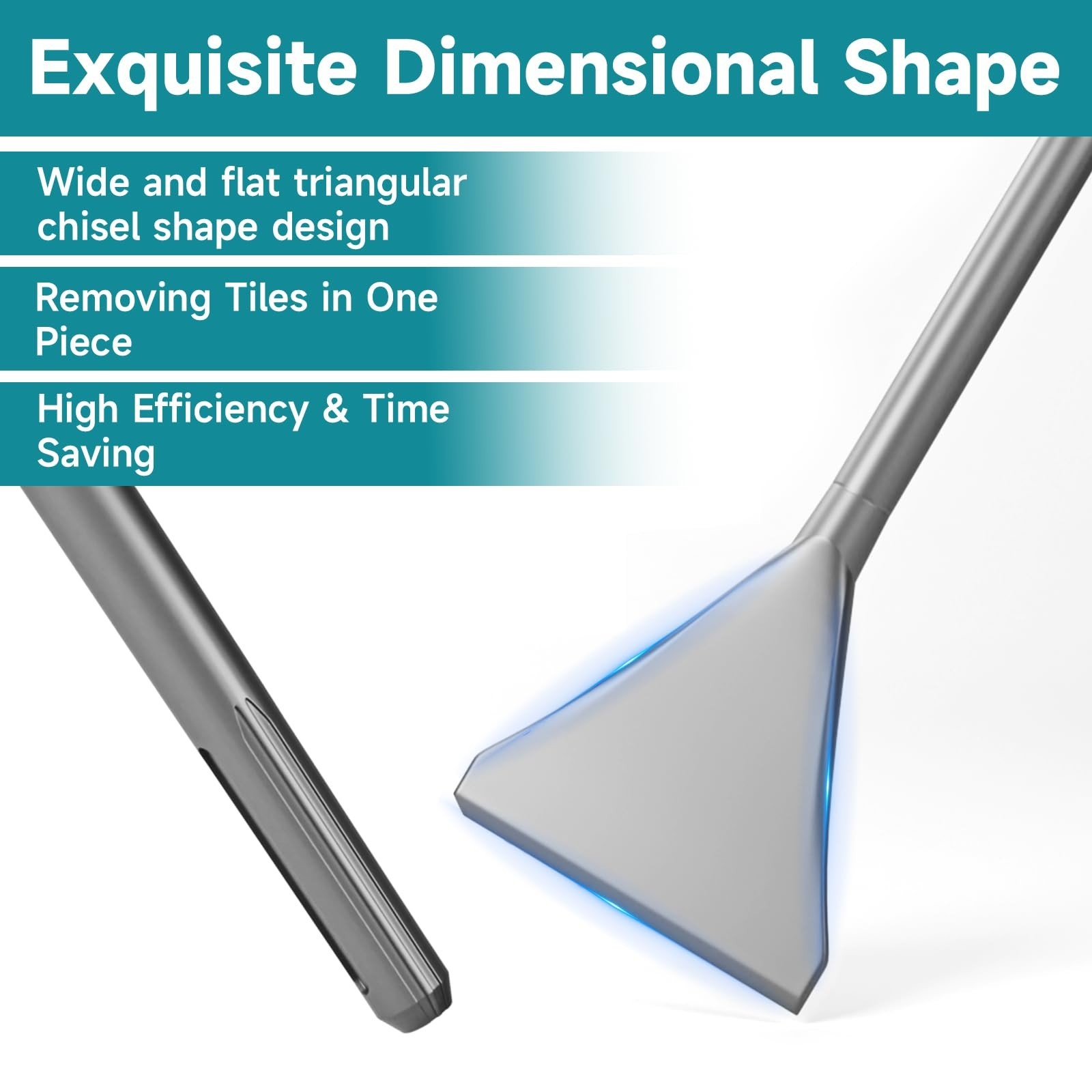Tile Chisel with SDS-Max Shanks - 4.33 In. x 15.75 In. Tile Chisel Hammer All...
