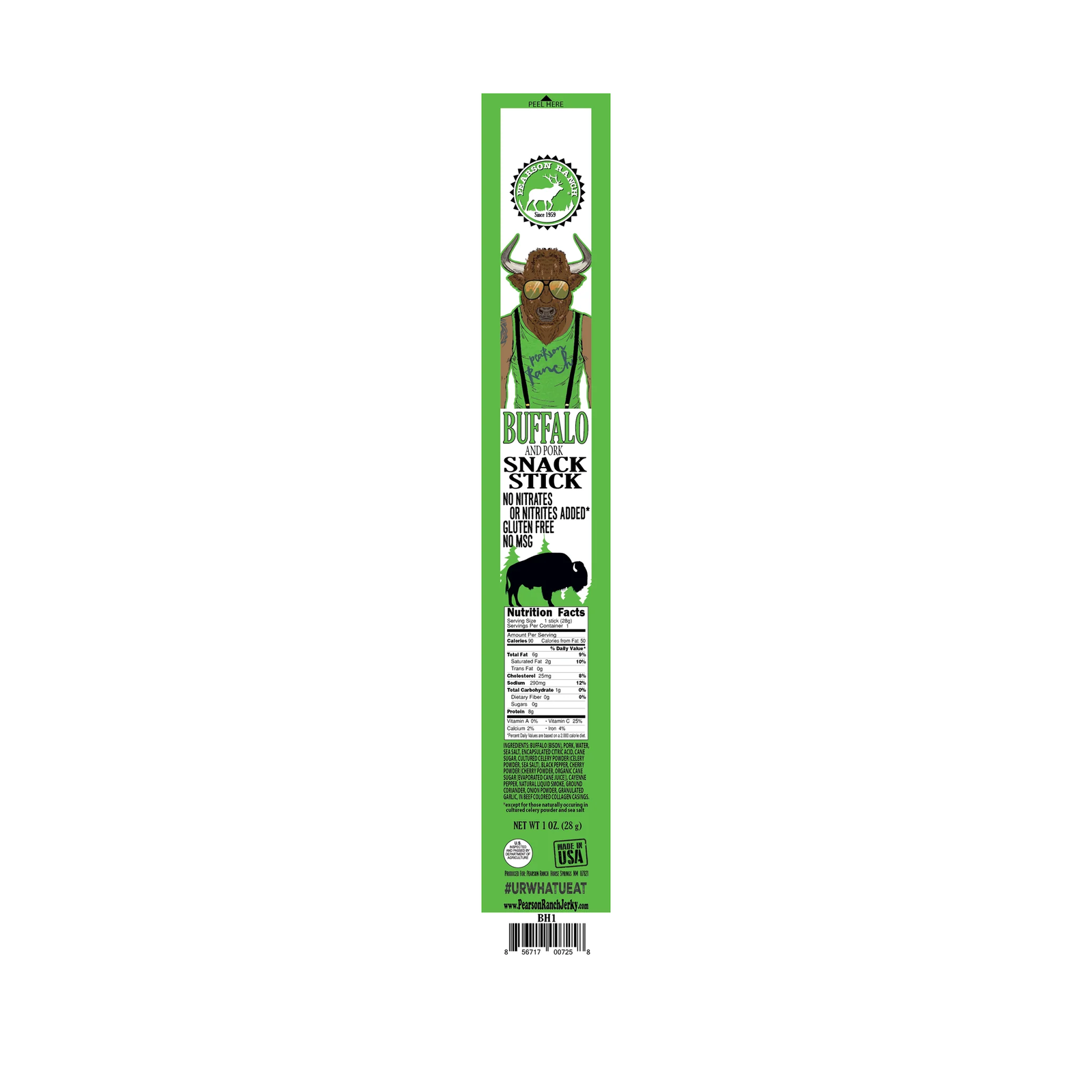 Buffalo Hickory Smoked Snack Stick