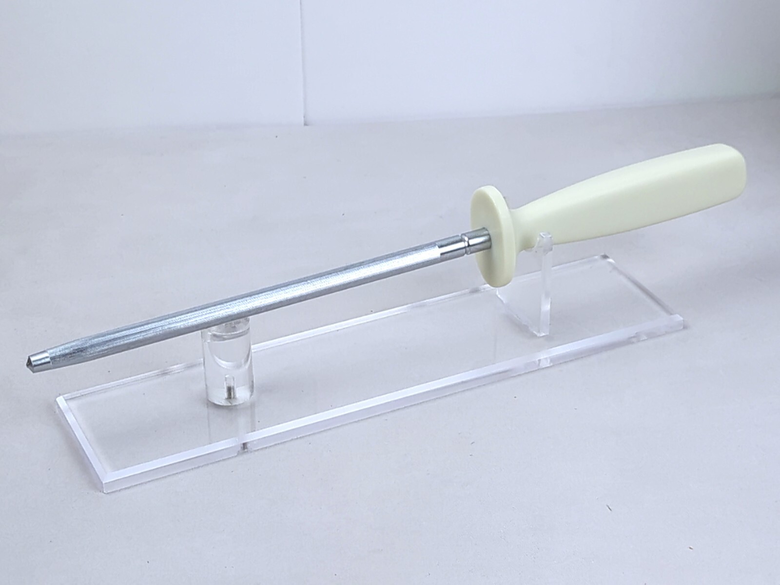 CAROTE 8" Honing Rod/Sharpening Steel for Knives, CREAM Handle - NEW, Never Used