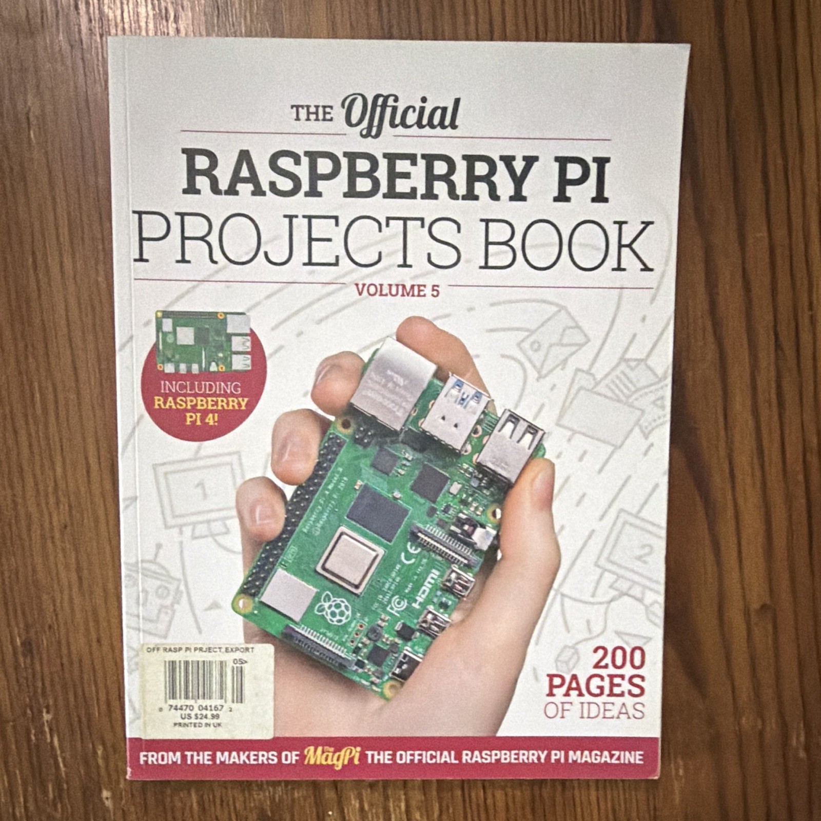 Raspberry Pi Official Projects Book Vol 5 for Raspberry Pi 4 Manual, English