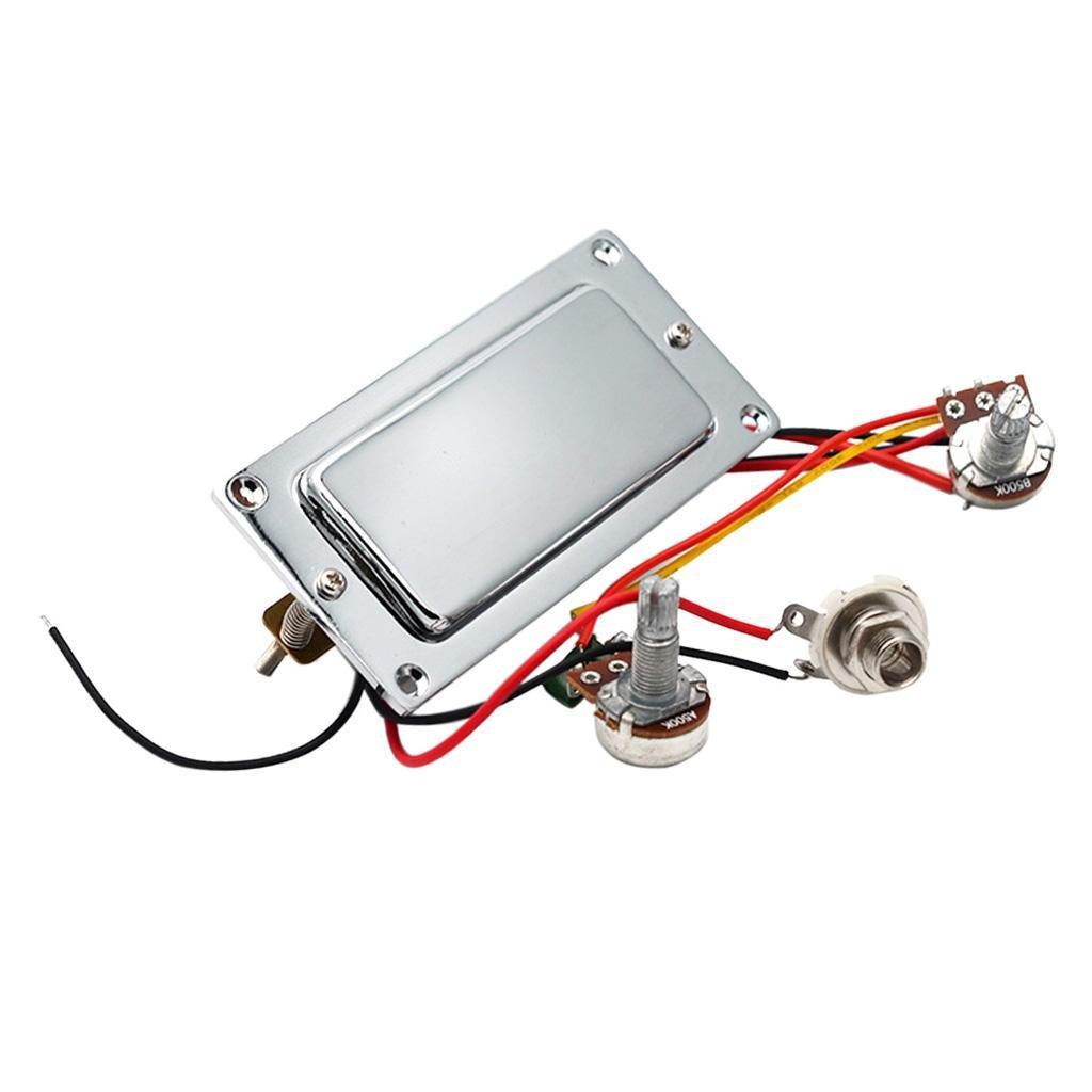 Guitar Double Coil Pickup Harness with Volume Pots