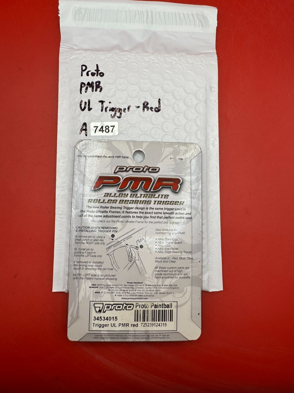 Proto PMR UL Trigger - Red