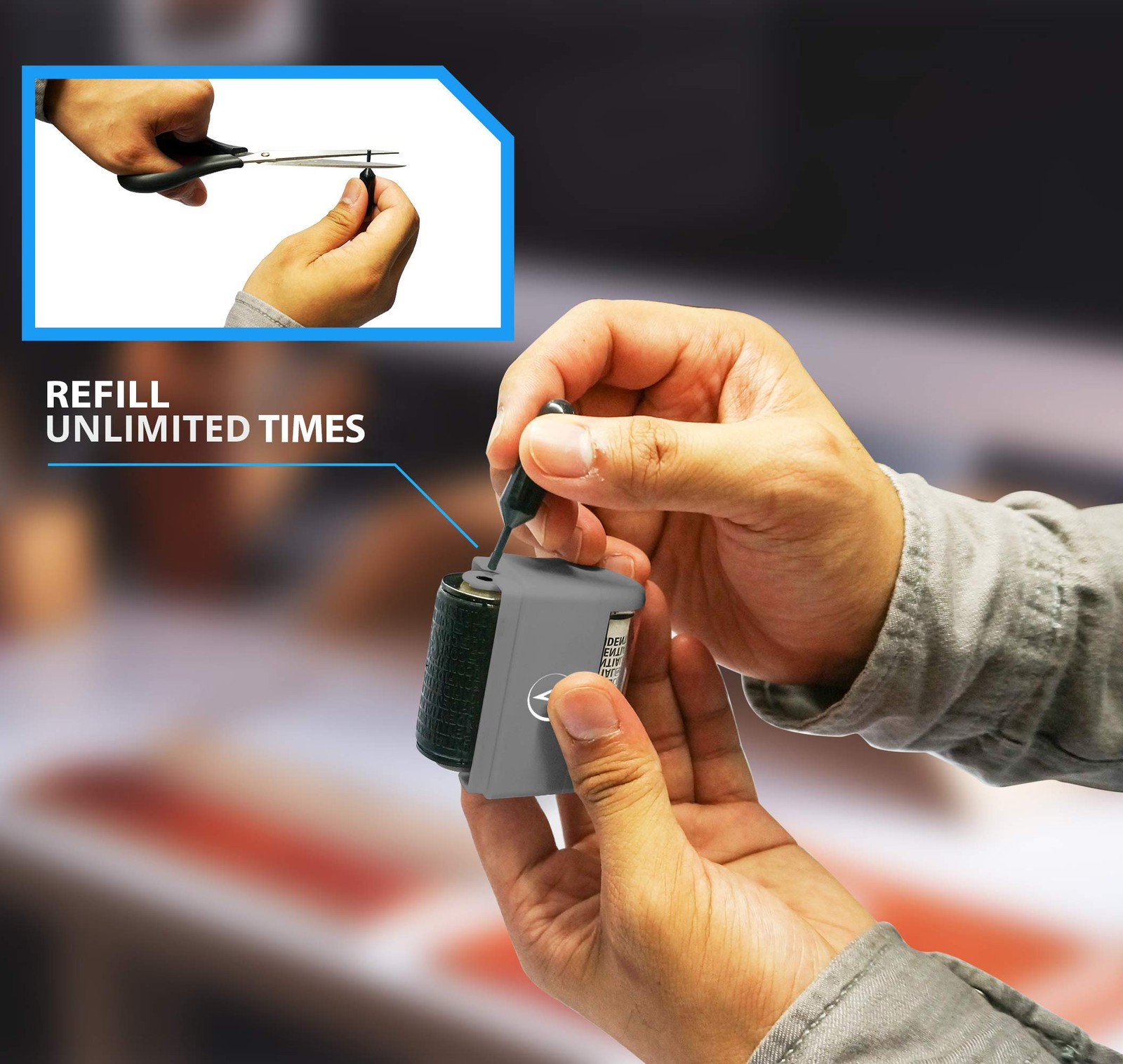 Vantamo Identity Theft Protection Roller Stamp for Hiding Sensitive Informati...