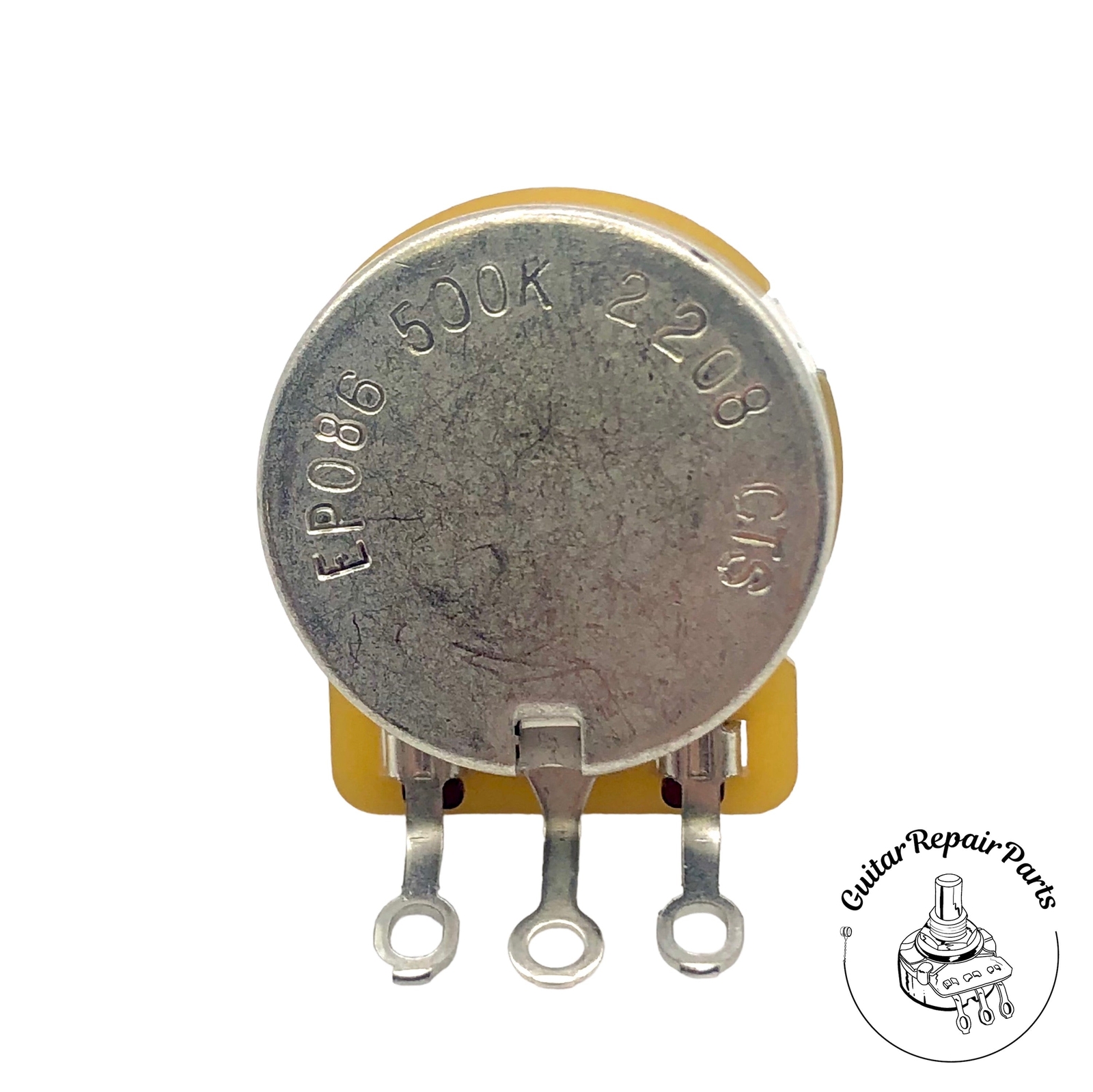 CTS 500K Potentiometer, Audio Taper, Split-Shaft