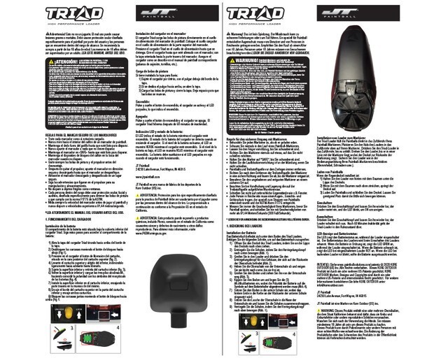 JT Triad Loader with Speed Feed and Rain Cover Black / Red
