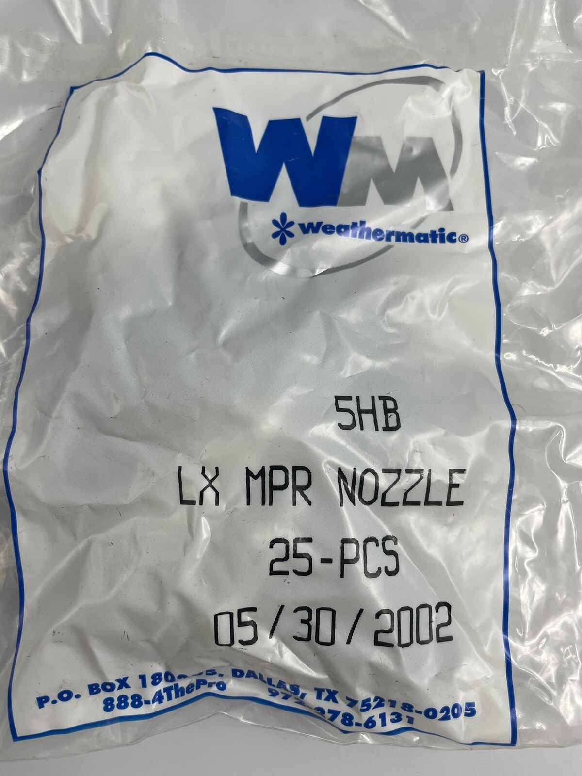 Bag of 25 Weathermatic 5HB LX MPR Nozzles - NOS