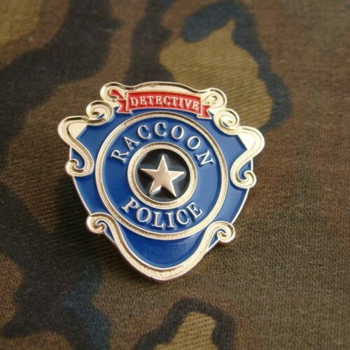 US Raccoon City Police Detective Metal Badge Shirt Lapel Pin Brooch