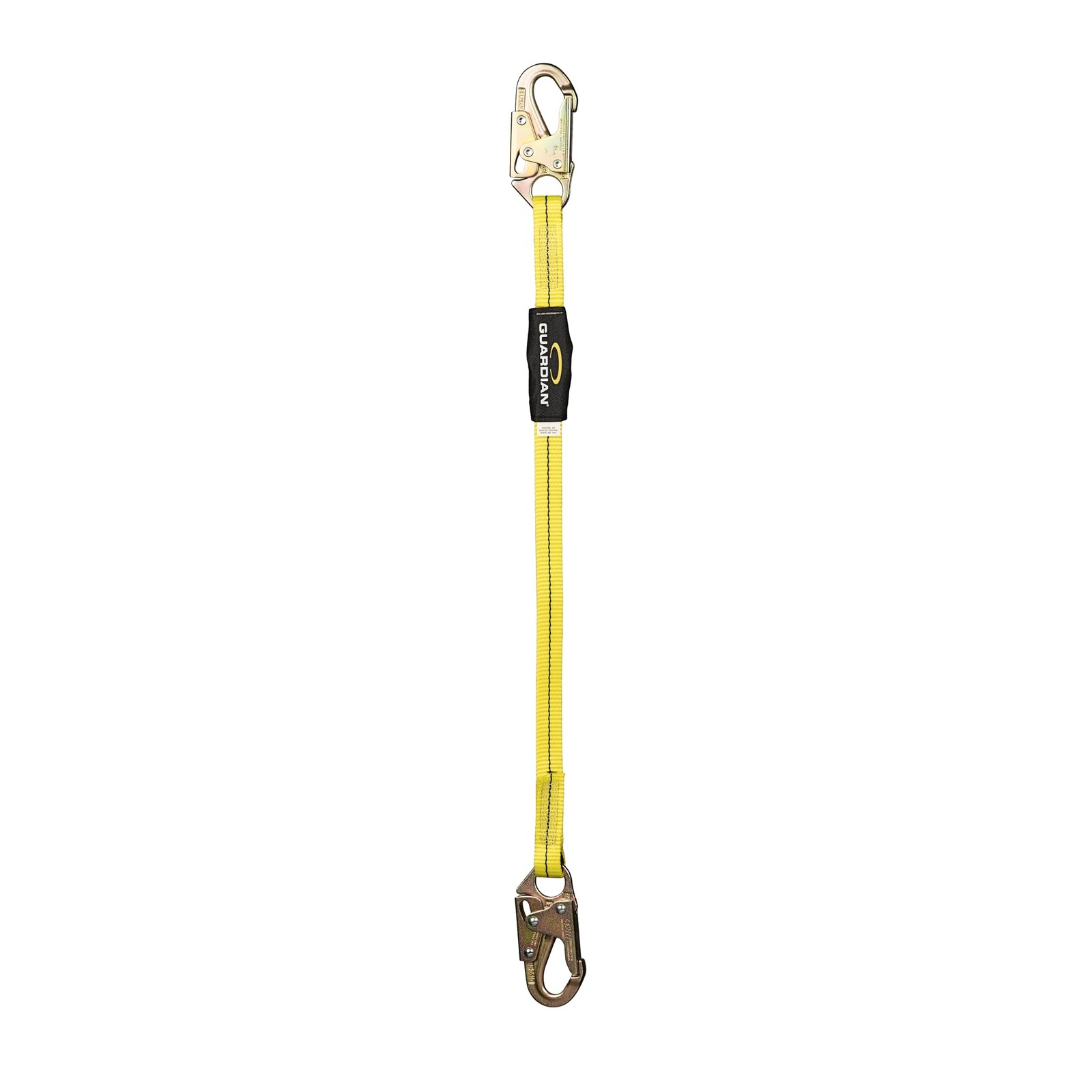 Guardian 01260 Non-Shock-Absorbing Lanyard 4 ft Self Locking Steel Hooks ANSI