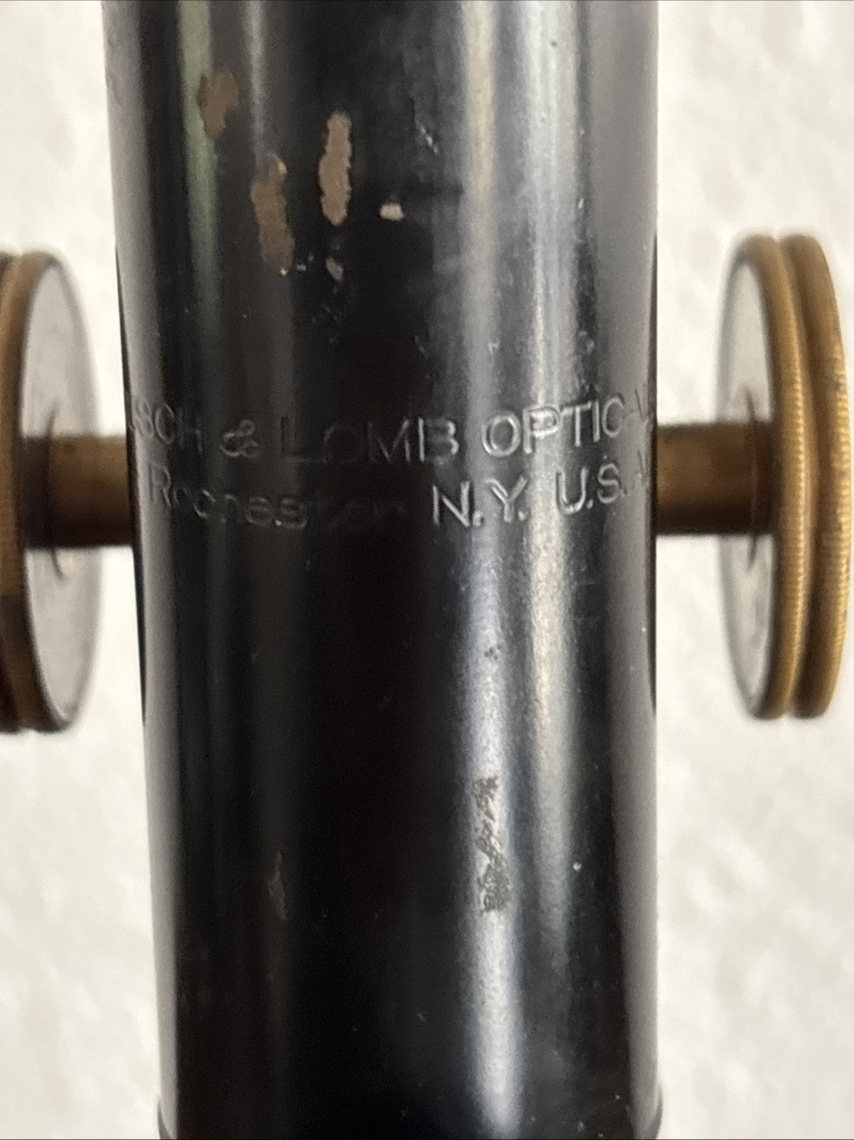 Antique Bausch Lomb Optical Co Compound Microscope Brass