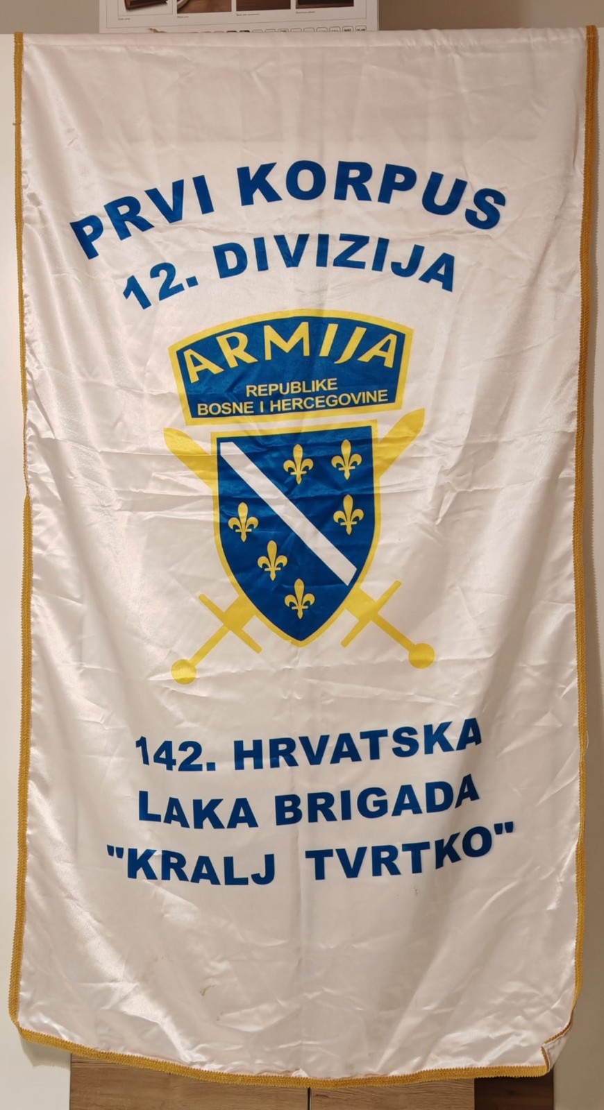 Army of the Republic of Bosnia and Herzegovina flag ,142.Croatian Brigade