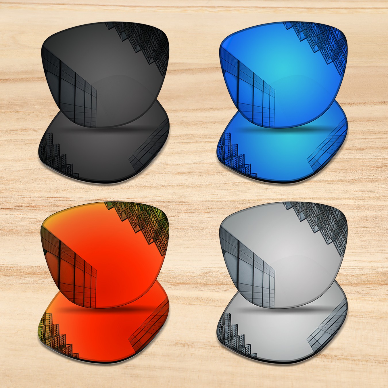 Replacement Lenses for Oakley Frogskins XS OJ9006 100% POLARIZED