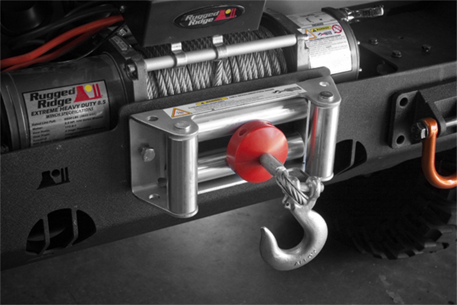 Rugged Ridge 15102.05 Winch Cable Stopper Red Universal
