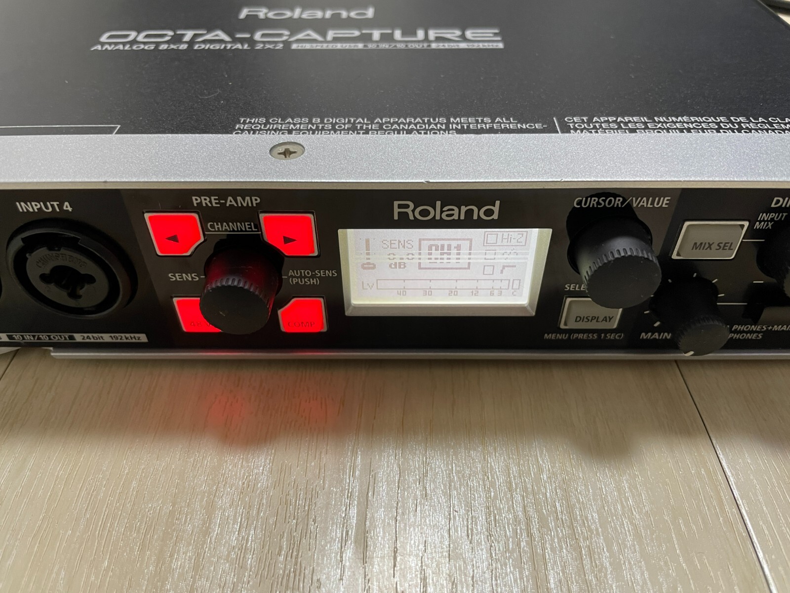 Roland UA-1010 OCTA-CAPTURE Audio Interface Digital Recorder with Power Cable