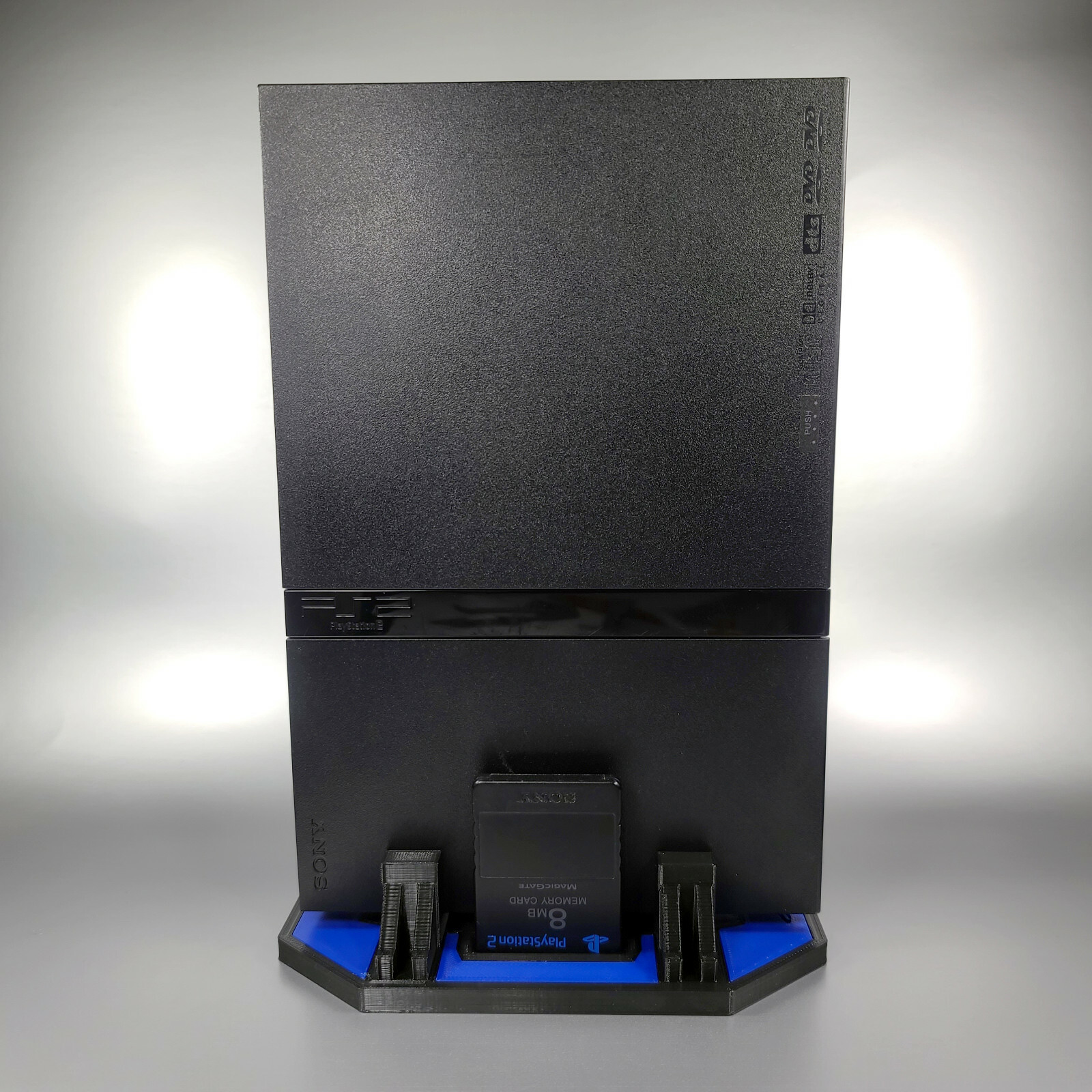 Custom Vertical Stand for PS2 Slim Consoles 3D Printed PlayStation 2 Multi Color