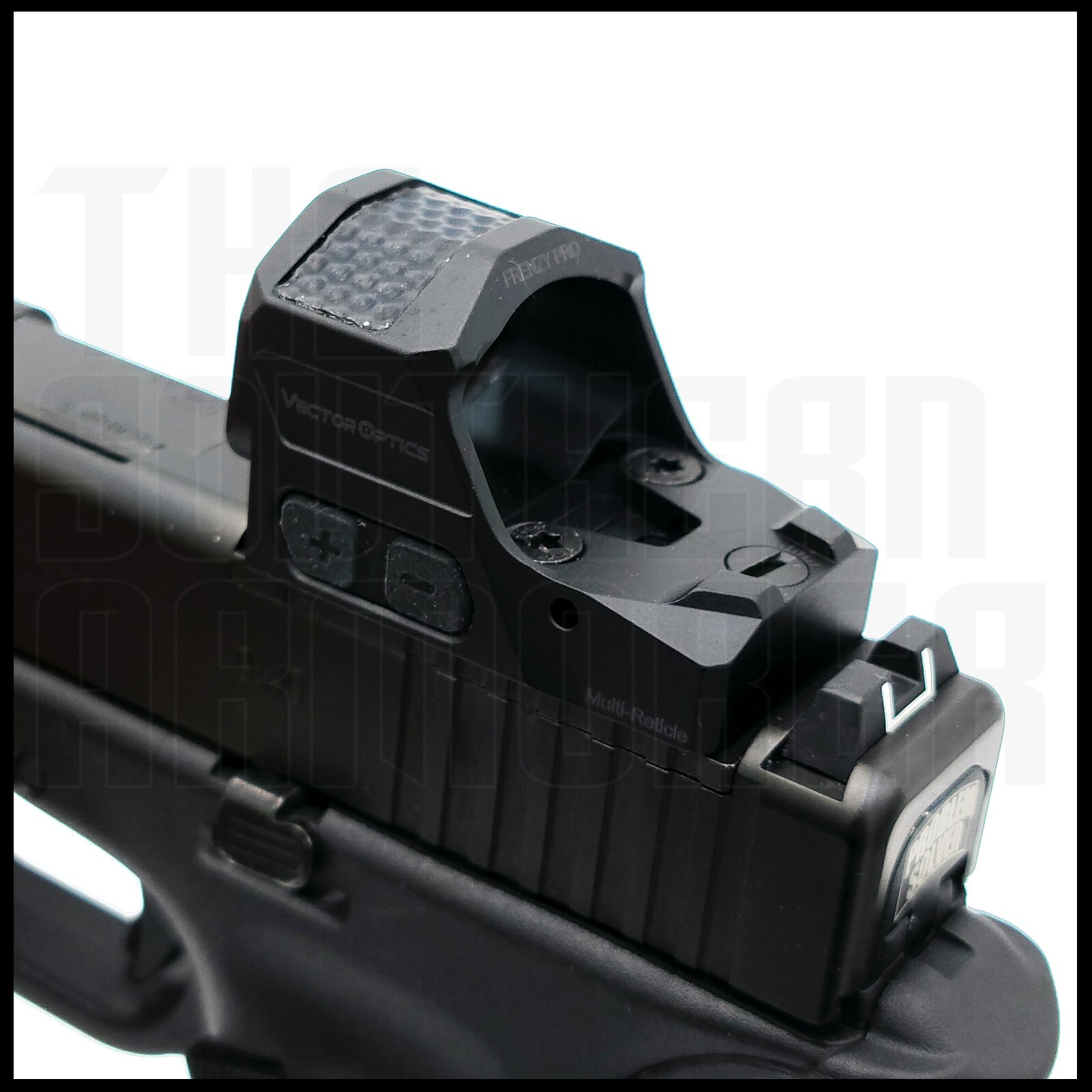 SOLAR POWERED Red Dot with Adapter for GLOCK® MOS 17 19 23 34 40 45 47 49 GEN 5
