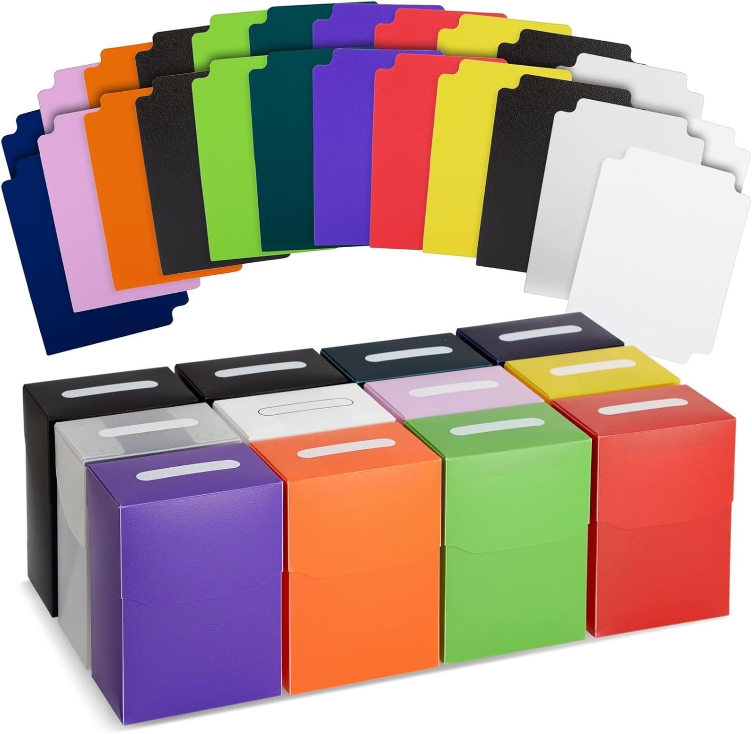 Okuna Outpost 12 Pack Card Box with Dividers 2.88x1.88x3.88 Inch