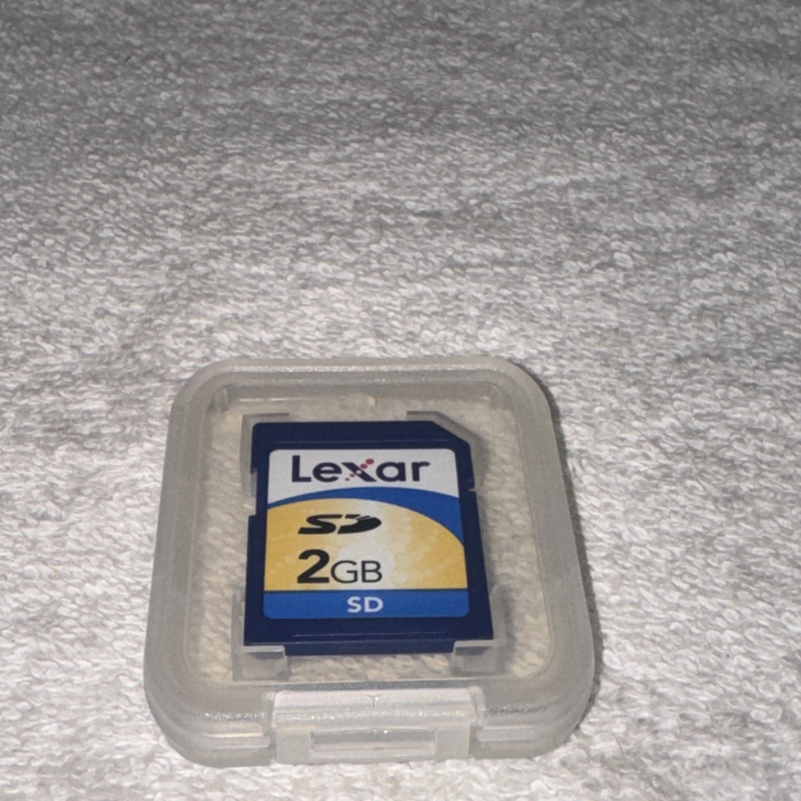 Lexar SD Secure Digital 2 GB Memory Card Used In Plastic Case UNTESTED