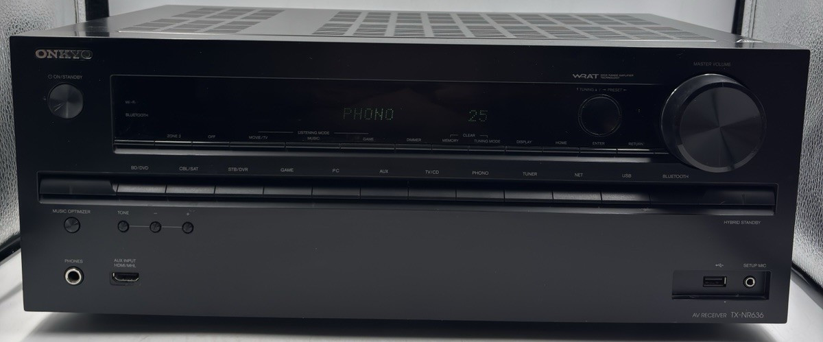 ONKYO TX-NR636 7.2 Channel 300 W. Manual Home Theater AV Receiver Read For Parts