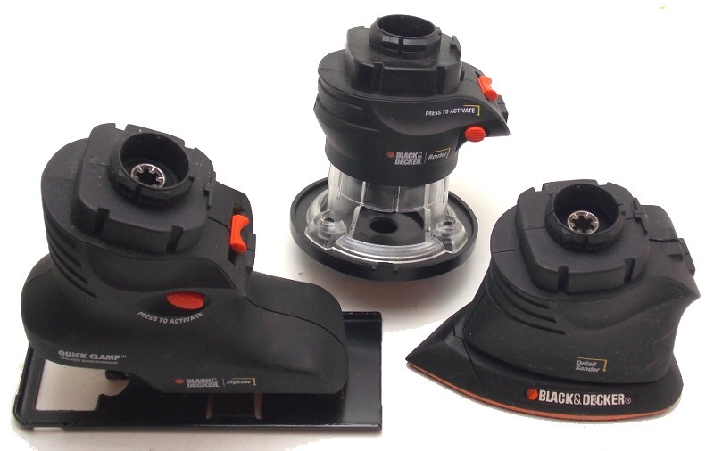6 Piece Black & Decker Quick Clamp 14.4V Cordless Multi-Tool MT1405 Bare Tool