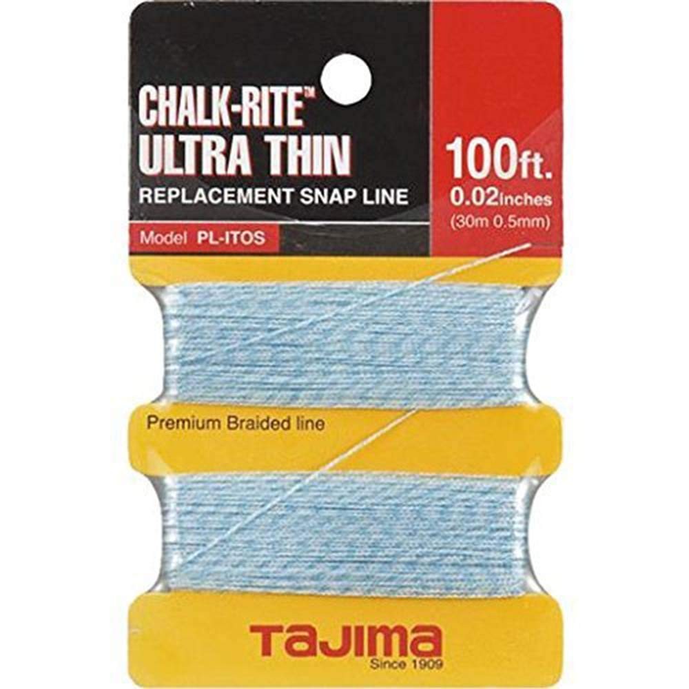 Replacement Snap-Line - 0.5 mm x 100 ft Chalk-Rite Braided String for Ultra-T...