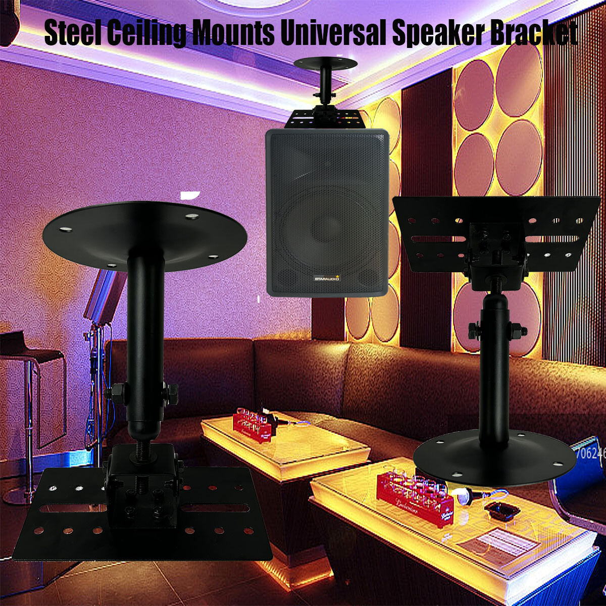 Universal Wall Mount KTV Speaker Ceiling Angle Tilt Rotation Adjustment Stands