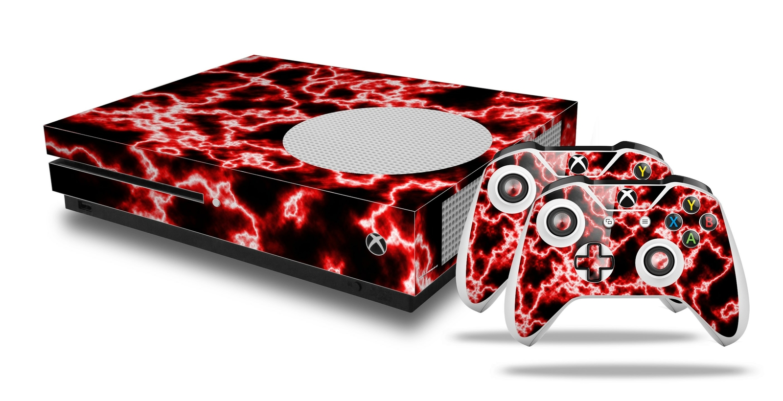 Skin XBOX One S Console Controller Electrify Red