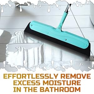Floor Squeegee - 34.5" Telescoping Squeegee for Window Cleaning with Durable
