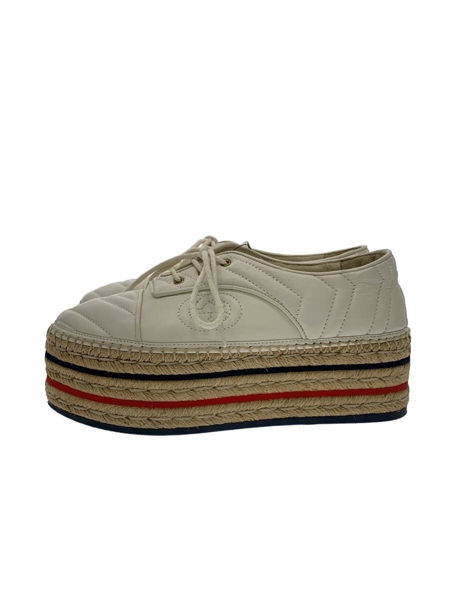 Womens GUCCI GUCCI Low Cut Sneakers 37.5 WHT